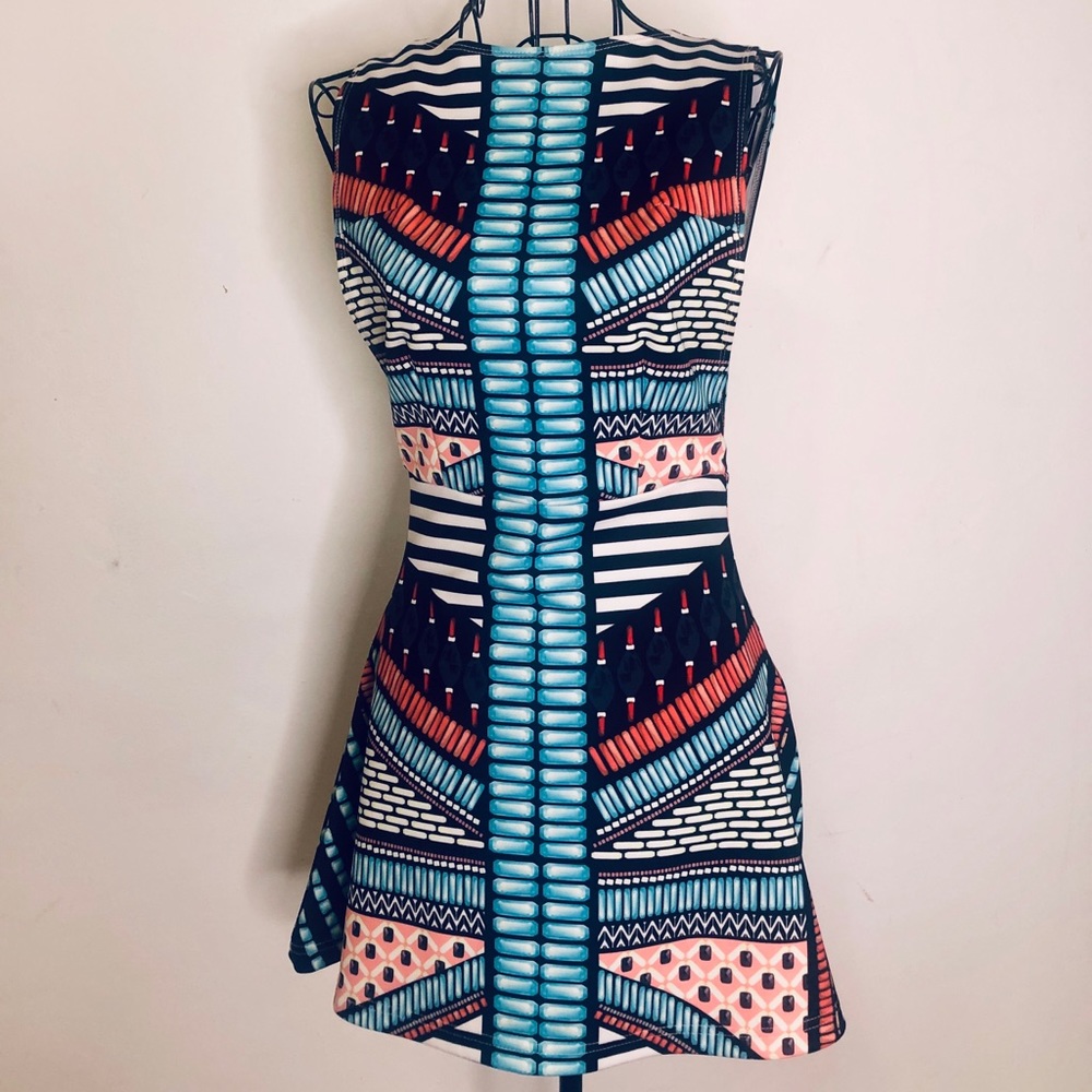 Multi print dress